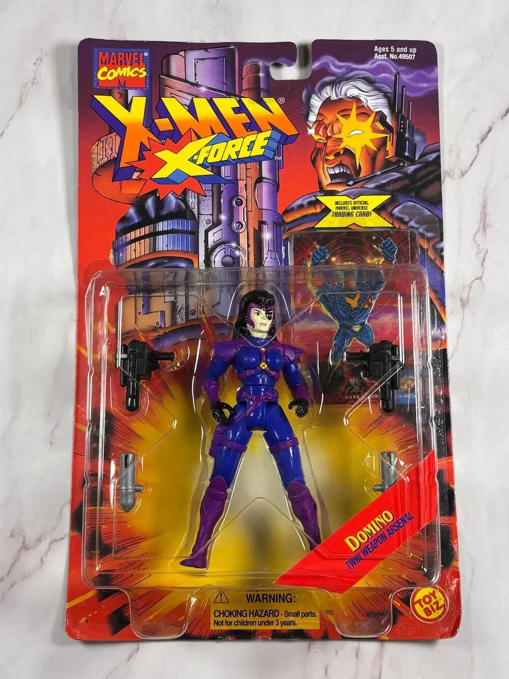 Vintage X-Force Domino 1995 ToyBiz Action Figure Marvel X-Men New